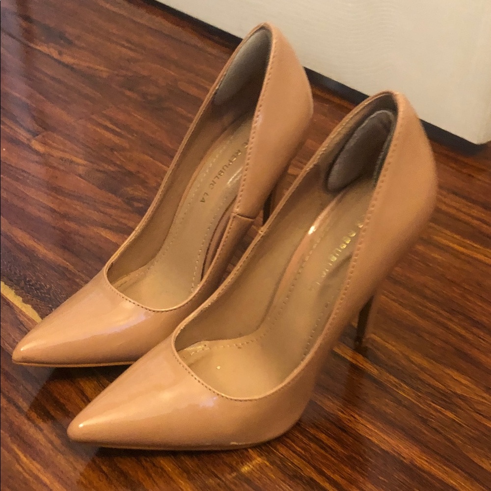 Shoe Republic LA Tan Heels